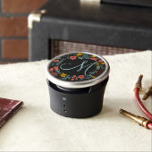 Elegant Floral Wreath Monogram Bluetooth Speaker (In Situ)