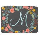Elegant Floral Wreath Monogram iPad Air Cover Elegant Floral Wreath Monogram iPad Air Cover