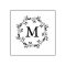 Elegant Floral Wreath Monogram