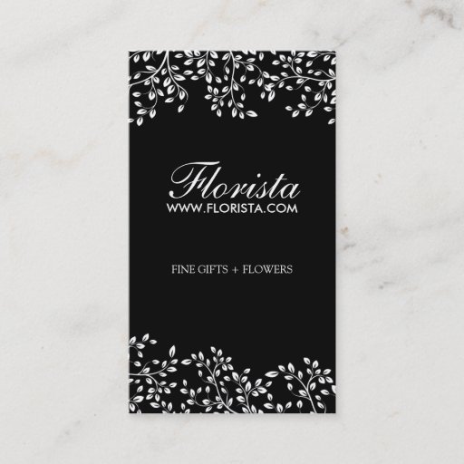 Customizable Elegant Florist Business Cards