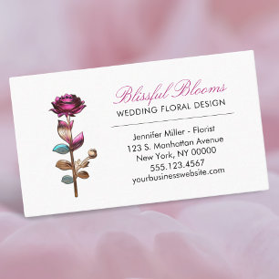 Elegant Florist Floral Flower Delivery Service Business Card