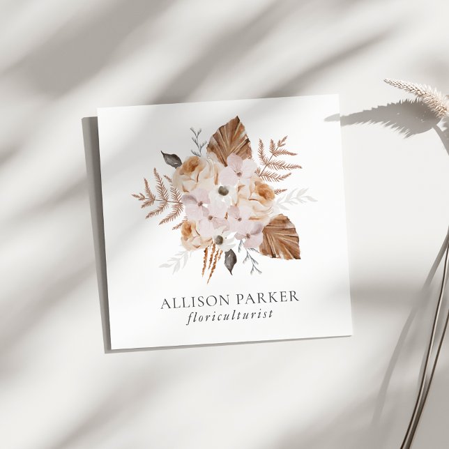 Elegant Florist Floriculturist Business Card (Creator Uploaded)
