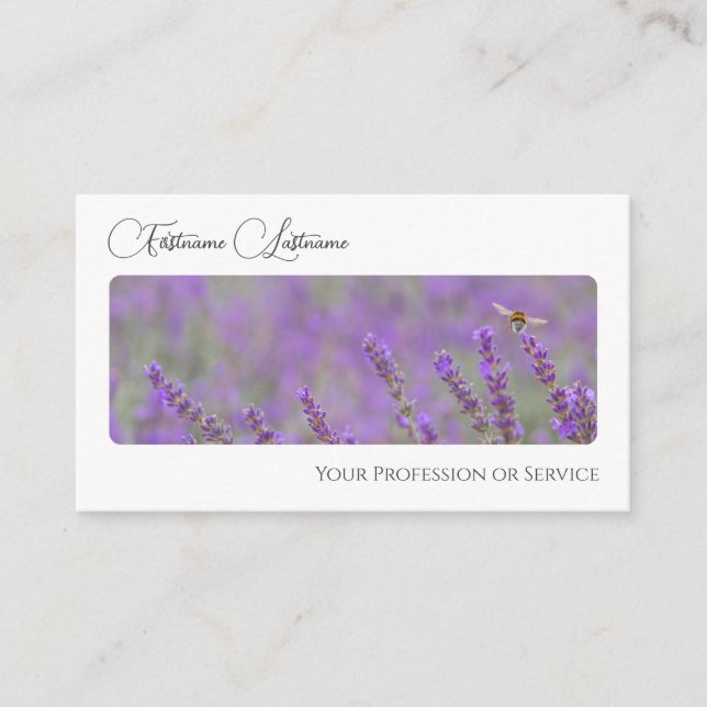 Elegant florist flower blossom calligraphy QR-Code Business Card (Front)