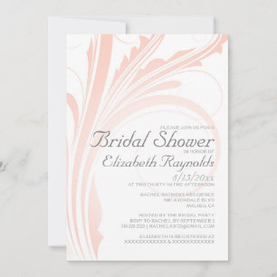 Elegant Flourish Bridal Shower Invitations