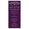 Elegant Flourish Deep Purple Wedding Programs