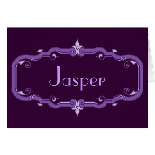 Elegant Flourish Frame Cards (Front Horizontal)