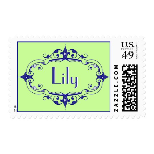 Elegant Flourish Frame Postage
