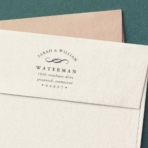 Elegant Flourish Return Address Self-inking Stamp