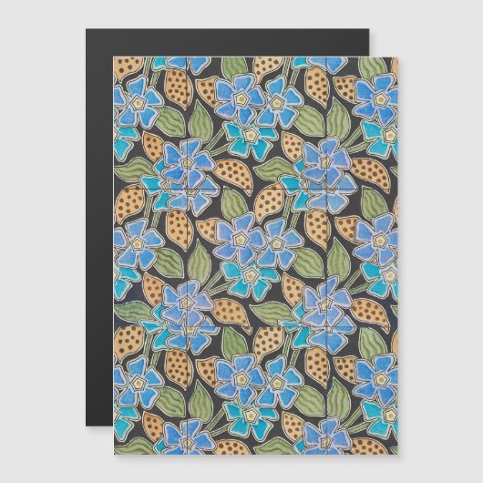 Elegant Flower Blue Periwinkle Floral Classic (Front/Back)