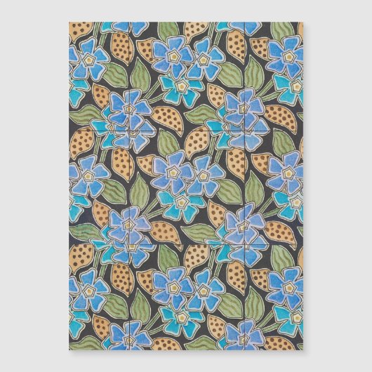 Elegant Flower Blue Periwinkle Floral Classic (Front)