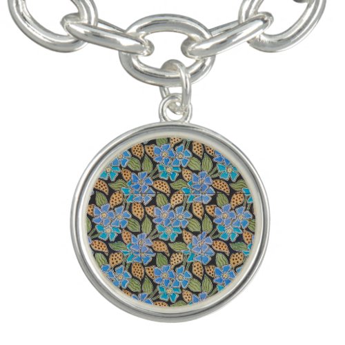 Elegant Flower Blue Periwinkle Floral Classic Bracelet