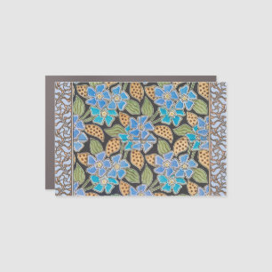 Elegant Flower Blue Periwinkle Floral Classic Car Magnet