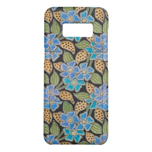Elegant Flower Blue Periwinkle Floral Classic Case_Mate Samsung Galaxy S8 Case