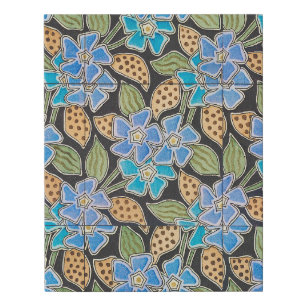 Elegant Flower Blue Periwinkle Floral Classic Faux Canvas Print