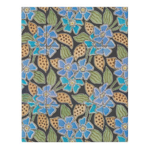 Elegant Flower Blue Periwinkle Floral Classic Faux Canvas Print