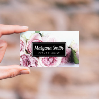 Elegant Flower Buds | Florist Business Card by lovely_businesscards at Zazzle