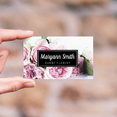 Elegant Flower Buds  Florist Business Card