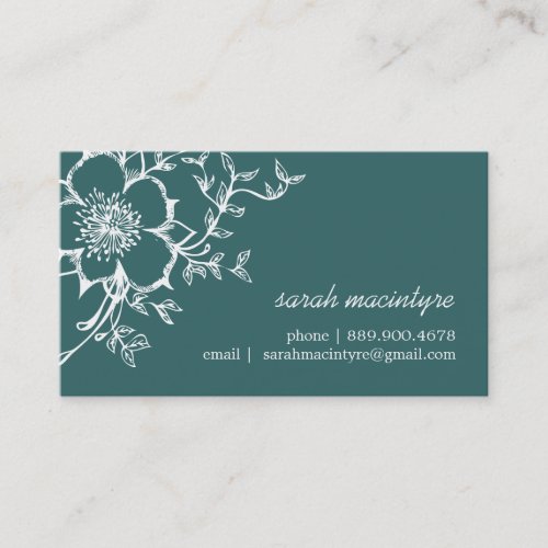 Elegant Flower Calling Cards Business Card Templates