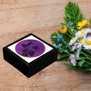 Elegant Flower Custom Sobriety Gift Box