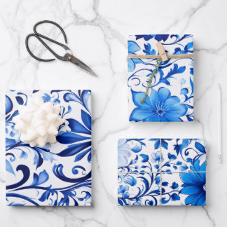 Elegant Flower Design Wrapping Paper