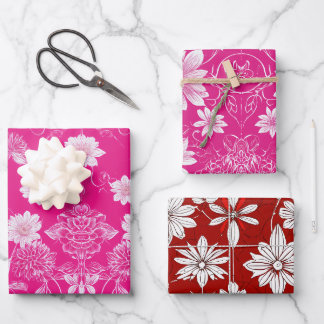 Elegant Flower Design Wrapping Paper