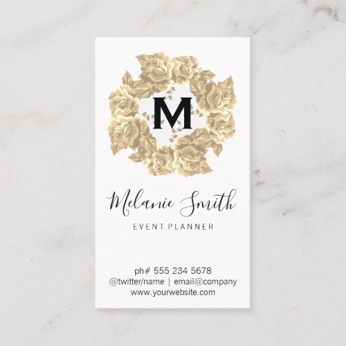 Elegant Flower  Executive Business Card