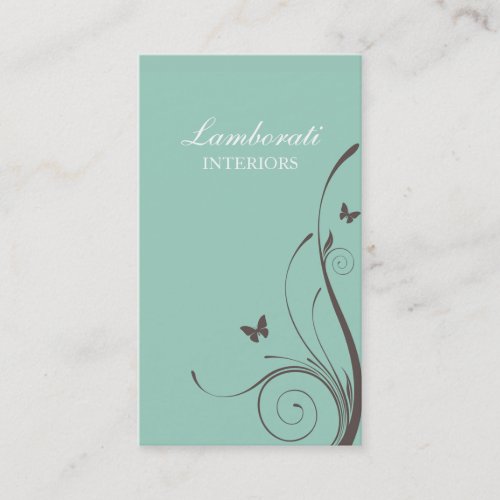 Elegant Flower Floral Stylish Classy Modern Business Card Template