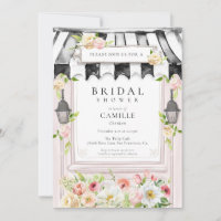 Elegant Flower Garden Bridal Shower Invitation