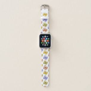 Elegant Flower Pattern Apple Watch Band