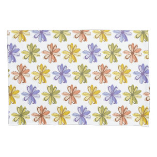 Elegant Flower Pattern Pillow Case
