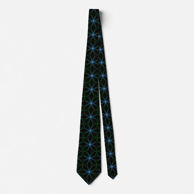 🌸 Elegant Flower-Pattern Tie – Stylish & Sophisti (Front)