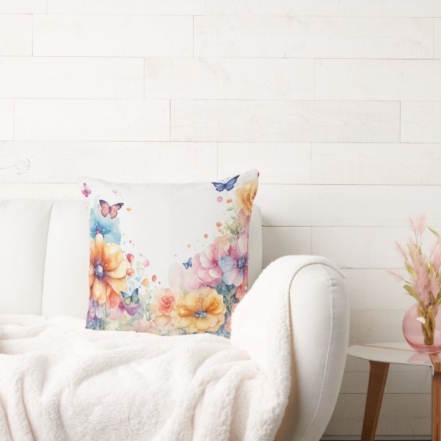 Elegant Flower Pillow_  Beauty for Your home Throw Pillow (Couch)