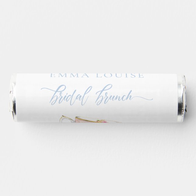 Elegant Flower Tea Bridal Brunch   Edible Frosting Breath Savers® Mints (Front)