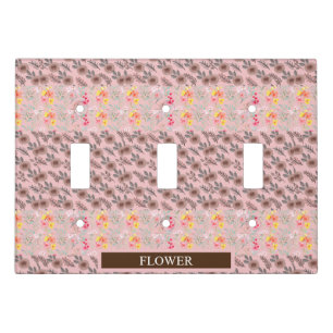Elegant Flower Watercolor Customize Light Switch Cover