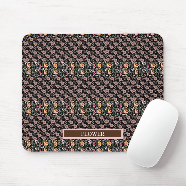 Elegant Flower Watercolor Customize  Mouse Pad (With Mouse)