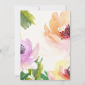 Elegant Flowers | Bridal Shower Invitation (Back)