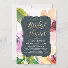 Elegant Flowers | Bridal Shower Invitation