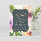 Elegant Flowers | Bridal Shower Invitation (Standing Front)