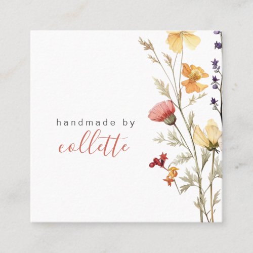 Elegant Flowers Craftsman Business Card