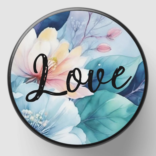 Elegant Flowers Mini Candle Favors (Front)