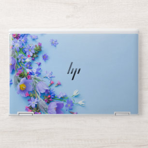 Elegant Flowers Pattern HP Laptop Skin