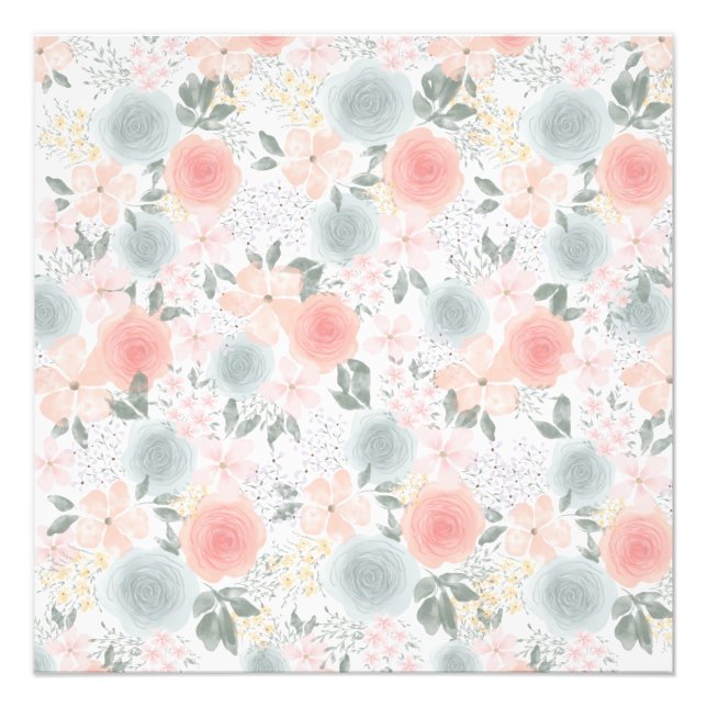 ELEGANT FLOWERS PHOTO PRINT (Front)