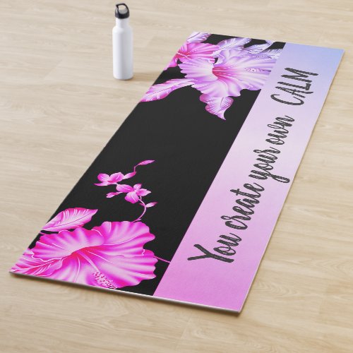 Elegant Flowers_You Create Your Own Calm Yoga Mat