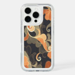 Elegant Flowing Florals in Warm Gold &amp; Peach iPhone 16 Pro Case