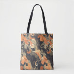 Elegant Flowing Florals in Warm Gold &amp; Peach Tote Bag