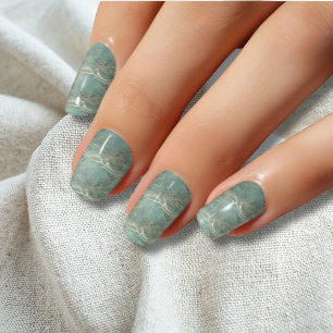 Elegant Flowing Waves Minx Nail Art Decals