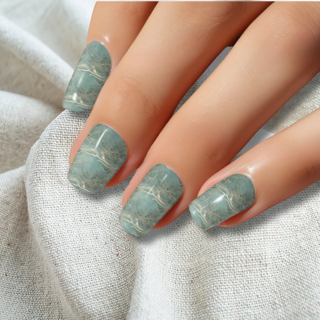 Elegant Flowing Waves Minx Nail Art Decals (Creator Uploaded)