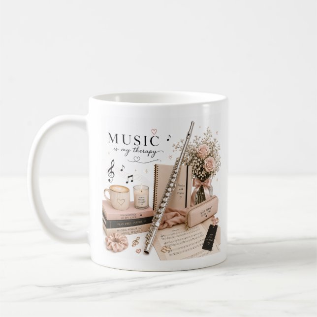 Elegant Flute Coffee Mug (Left)