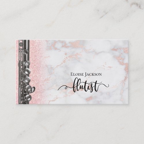 elegant flutist design business card