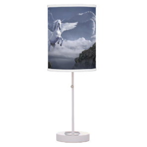 Elegant Flying Unicorn Pegasus Fantasy Table Lamp